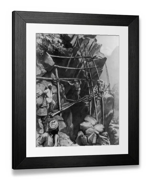 Framed Print : Bamboo Bridge Framed Print : Bamboo Bridge