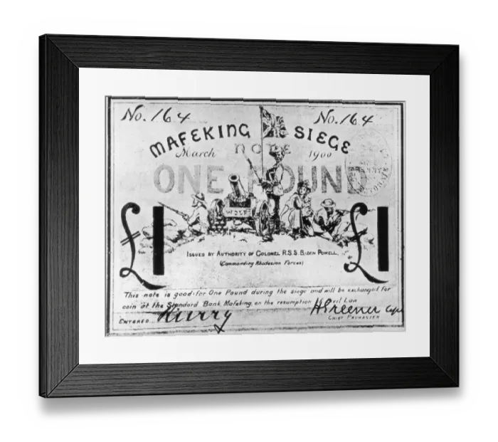 Framed Print : Mafeking Money Framed Print : Mafeking Money