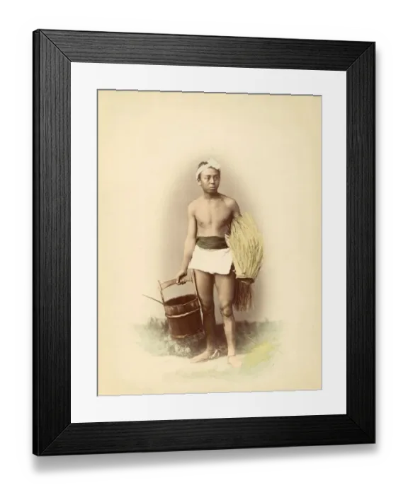 Framed Print : Japanese Labourer