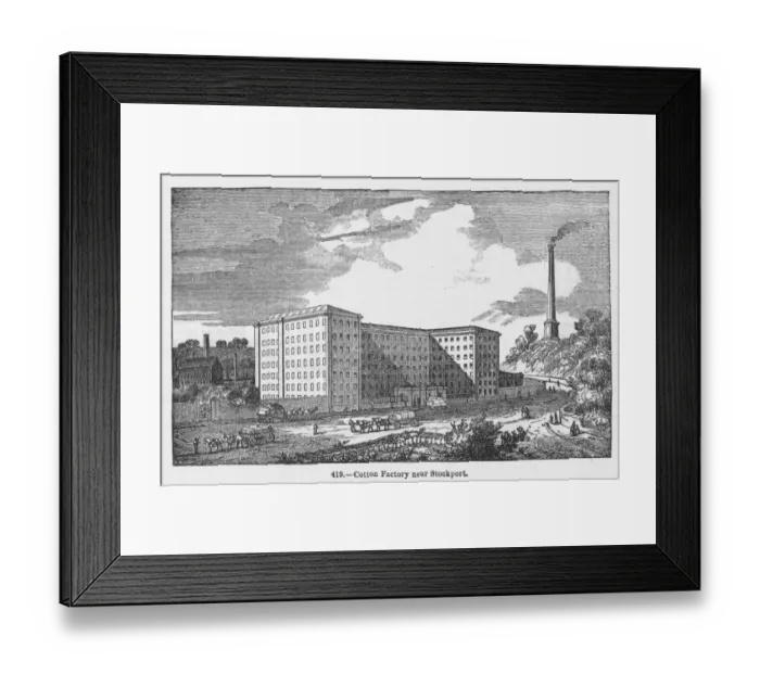Framed Print : Lancashire Factory