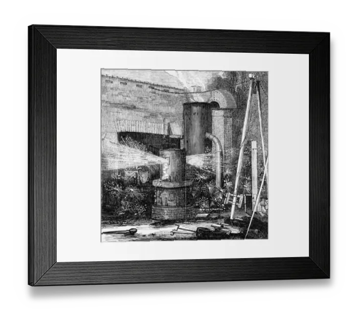Framed Print : Bessemer Furnace Framed Print : Bessemer Furnace