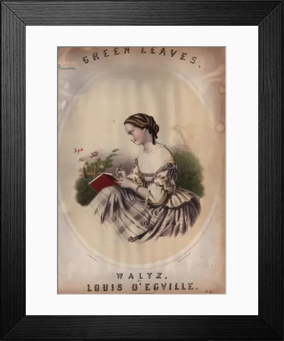 Framed Print : Green Leaves Waltz Framed Print : Green Leaves Waltz