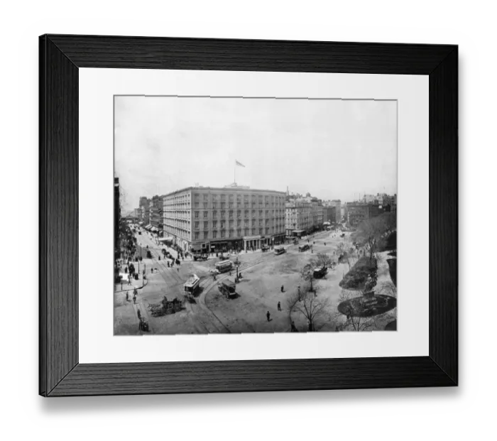 Framed Print : Down-Town. circa 1895: Fifth Avenue and Madison Square, New York Framed Print : Down-Town. circa 1895: Fifth Avenue and Madison Square, New York