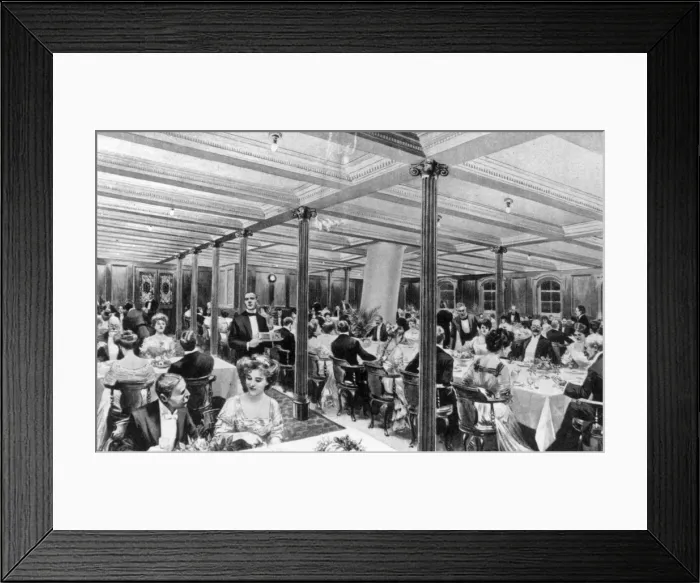 Framed Print : Second Class Dining Framed Print : Second Class Dining