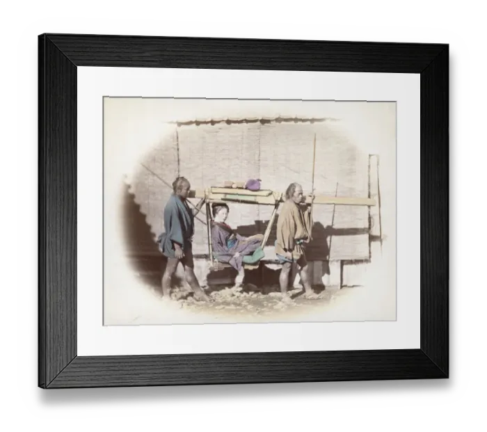 Framed Print : Kago Bearers Framed Print : Kago Bearers
