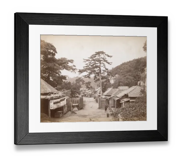 Framed Print : Kanagawa. The Tokaido or East Sea Route runs through the town of Kanagawa-ku Framed Print : Kanagawa. The Tokaido or East Sea Route runs through the town of Kanagawa-ku
