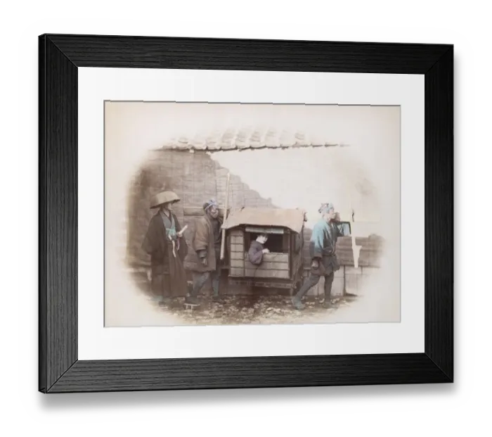 Framed Print : Kago Bearers Framed Print : Kago Bearers