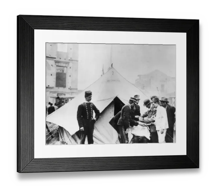 Framed Print : Red Cross Station Framed Print : Red Cross Station