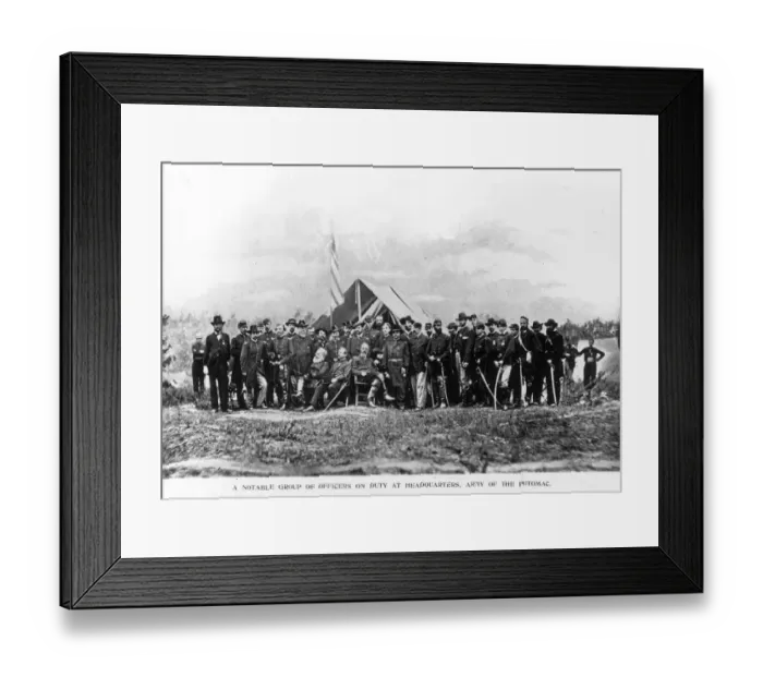 Framed Print : Union Officers Framed Print : Union Officers