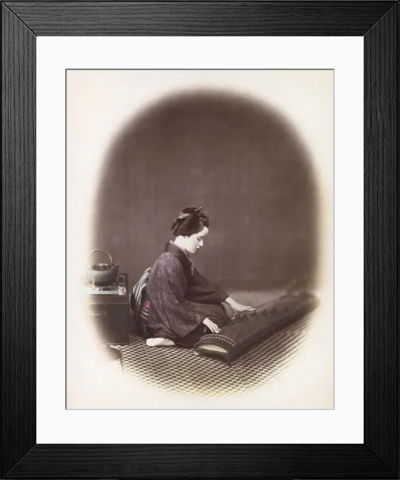 Framed Print : Playing The Koto Framed Print : Playing The Koto