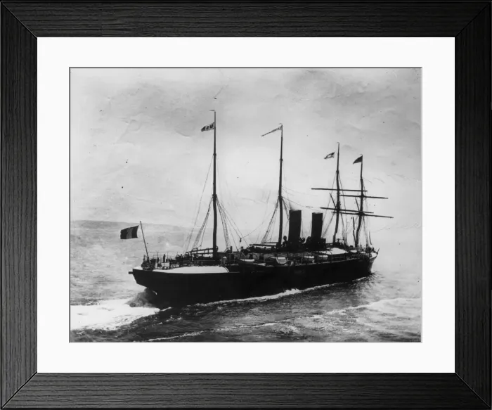 Framed Print : Amerique. circa 1890: The merchant ship Amerique. (Photo by Hulton Archive / Getty Images) Framed Print : Amerique. circa 1890: The merchant ship Amerique. (Photo by Hulton Archive / Getty Images)