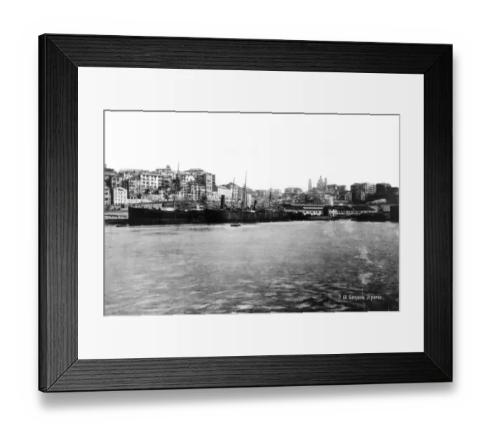 Framed Print : Genoa. circa 1870: The port of Genoa in Italy. (Photo by Hulton Archive / Getty Images) Framed Print : Genoa. circa 1870: The port of Genoa in Italy. (Photo by Hulton Archive / Getty Images)