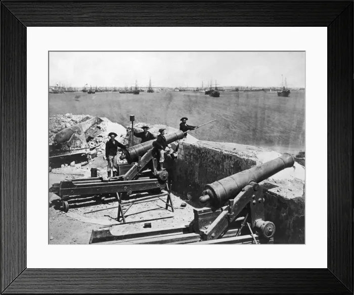 Framed Print : Fort Mex. The defence of the Egyptian Fort Mex in Alexandria Framed Print : Fort Mex. The defence of the Egyptian Fort Mex in Alexandria