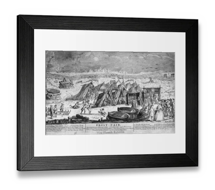 Framed Print : Thames Frost Fair Framed Print : Thames Frost Fair