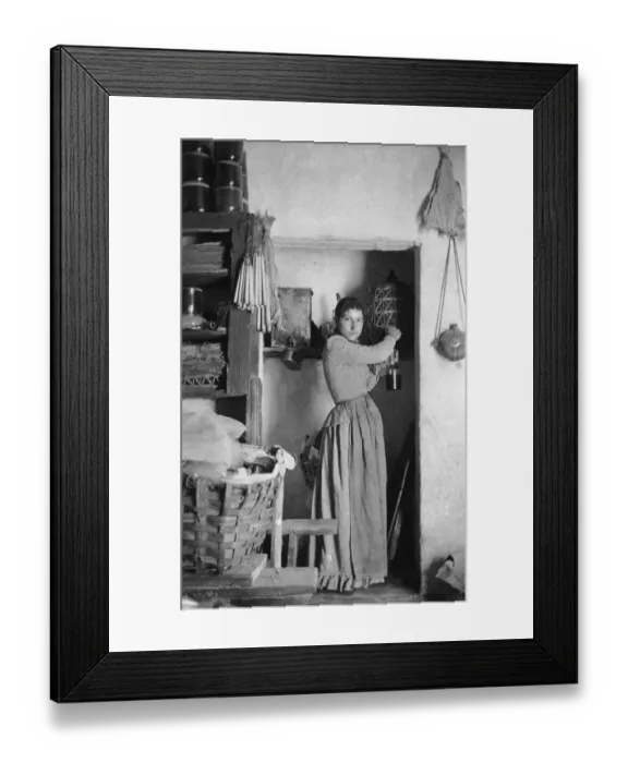 Framed Print : Domestic Scene Framed Print : Domestic Scene
