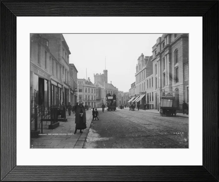 Framed Print : Aberdeen. Free Church College, later Christs College, Aberdeen, circa 1895 Framed Print : Aberdeen. Free Church College, later Christs College, Aberdeen, circa 1895