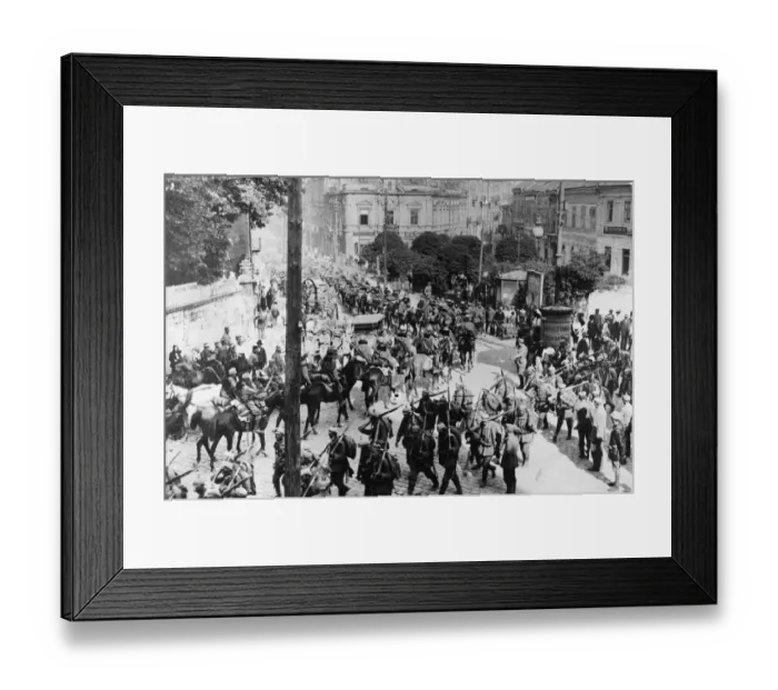 Framed Print : Przemsyl. 3rd June 1915: Austro-Hungarian cavalry Framed Print : Przemsyl. 3rd June 1915: Austro-Hungarian cavalry