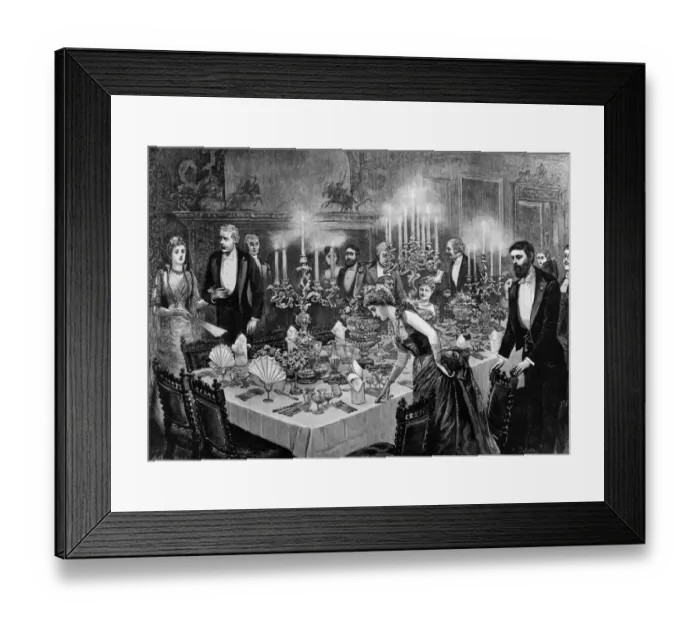 Framed Print : Dinner Party Framed Print : Dinner Party