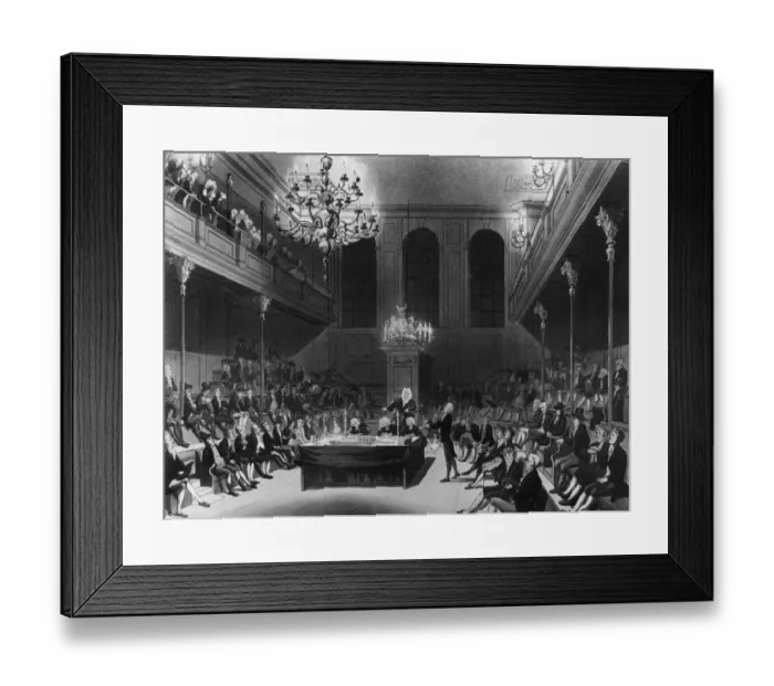 Framed Print : The House. 1808: The House of Commons. Original Publication Framed Print : The House. 1808: The House of Commons. Original Publication