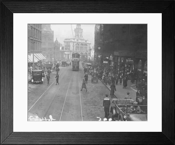 Framed Print : Sheffield High Street Framed Print : Sheffield High Street