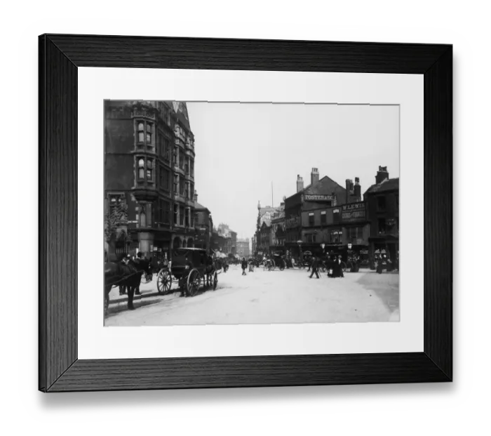 Framed Print : Sheffield High Street Framed Print : Sheffield High Street