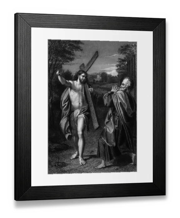 Framed Print : Christ Appears To Peter Framed Print : Christ Appears To Peter