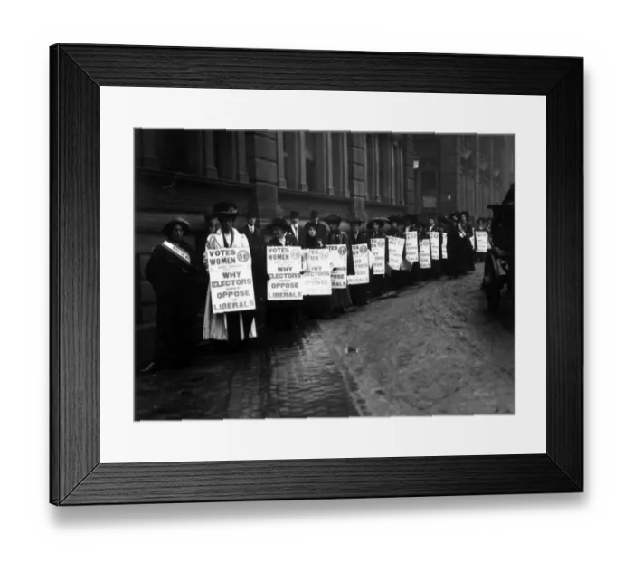 Framed Print : Anti-Liberal Demo Framed Print : Anti-Liberal Demo