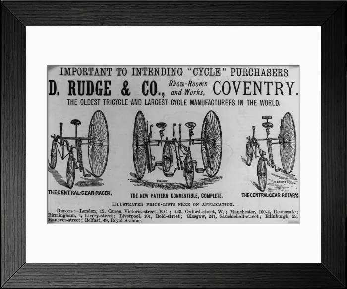 Framed Print : Three Cycles