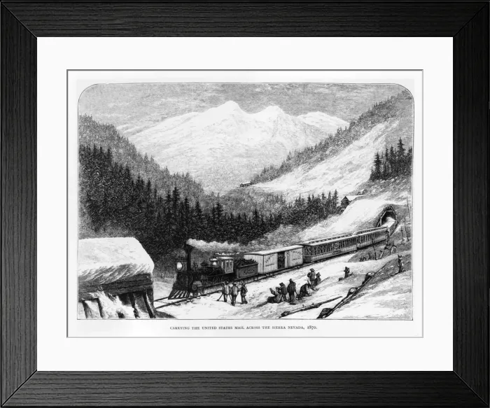 Framed Print : Mail Train