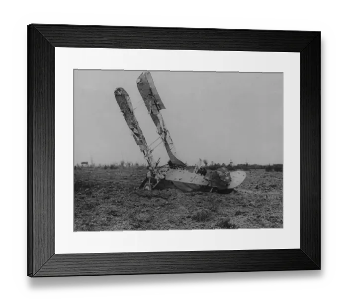 Framed Print : Downed Fokker Framed Print : Downed Fokker