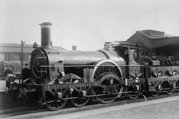 Iron Duke. circa 1860: The Great Western Iron Duke broad gauge locomotive