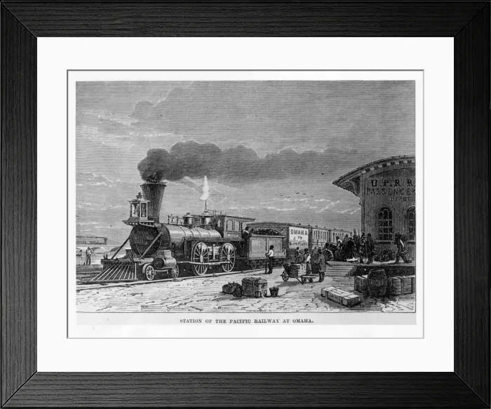 Framed Print : Omaha RR Station Framed Print : Omaha RR Station
