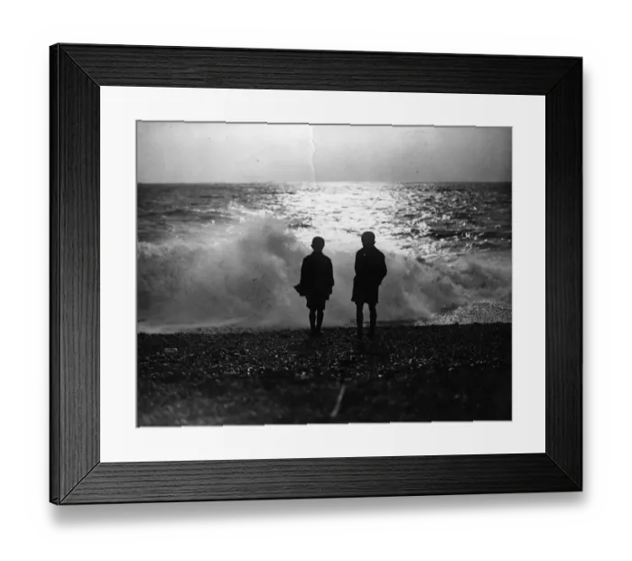 Framed Print : Schoolboy Silhouette