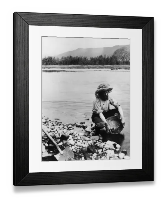 Framed Print : Panning For Gold Framed Print : Panning For Gold