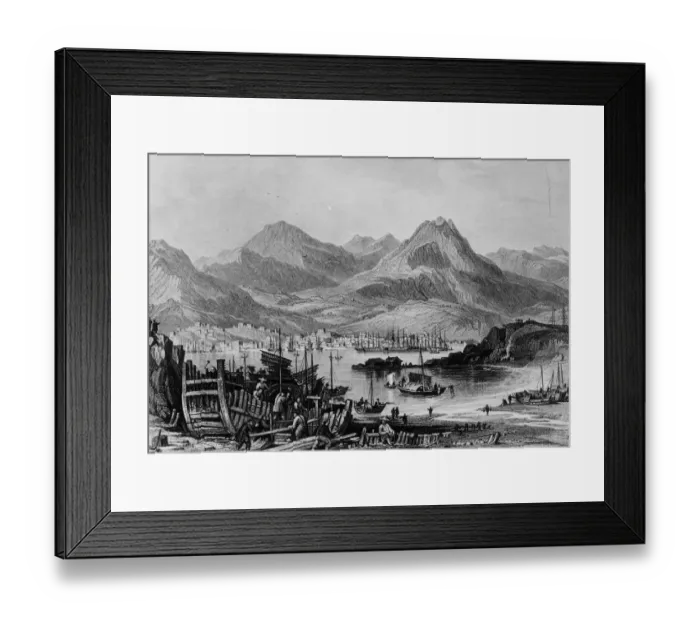 Framed Print : Hong Kong. circa 1850: Hong Kong. (Photo by Hulton Archive / Getty Images) Framed Print : Hong Kong. circa 1850: Hong Kong. (Photo by Hulton Archive / Getty Images)