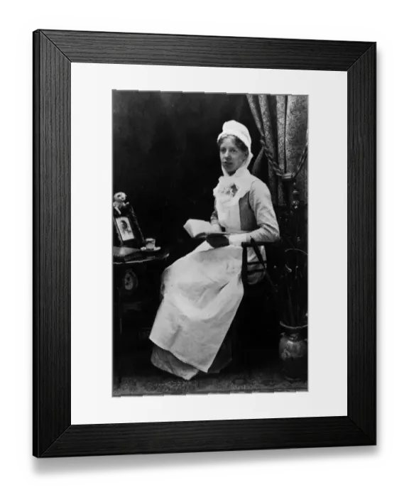 Framed Print : Nurse Reading