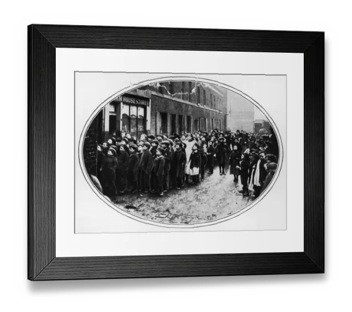 Framed Print : Queuing For Dinner Framed Print : Queuing For Dinner