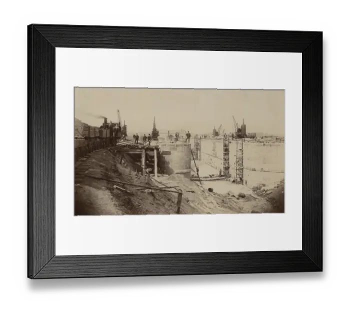 Framed Print : Walton Locks Under Construction Framed Print : Walton Locks Under Construction