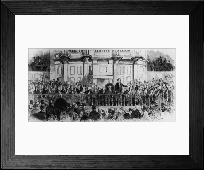Framed Print : Temperance Meeting Framed Print : Temperance Meeting