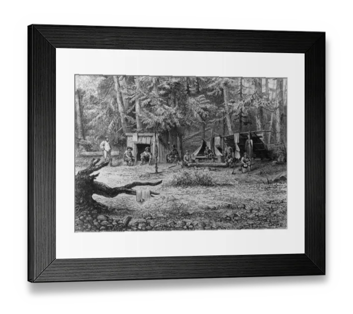 Framed Print : Mining Camp Framed Print : Mining Camp