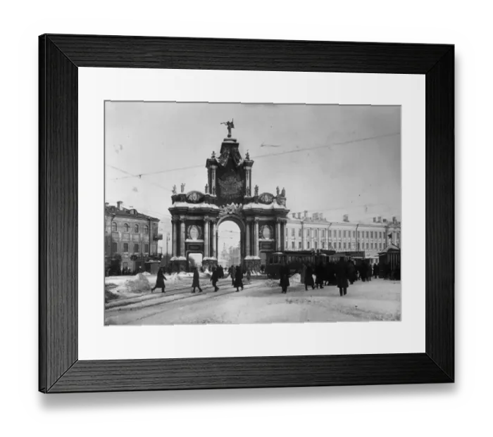 Framed Print : Red Gate. circa 1925: The Red Gate, Moscow on a snowy day Framed Print : Red Gate. circa 1925: The Red Gate, Moscow on a snowy day