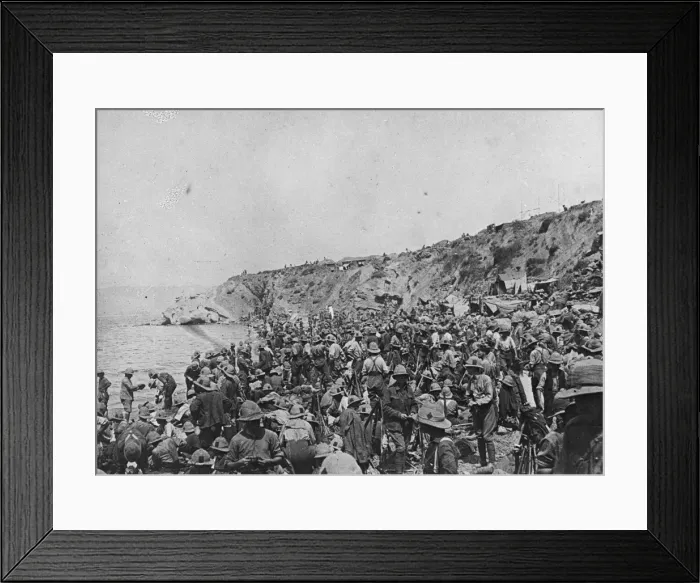 Framed Print : Landing At Suvla Framed Print : Landing At Suvla