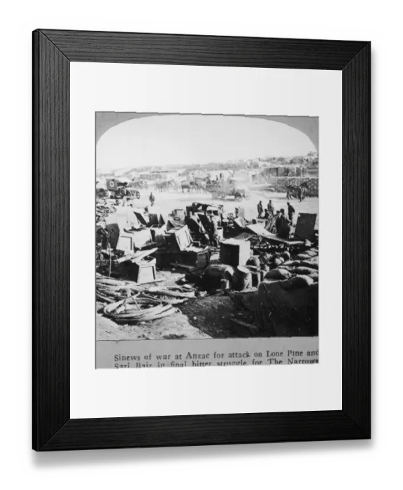 Framed Print : Supplies At Anzac Cove Framed Print : Supplies At Anzac Cove