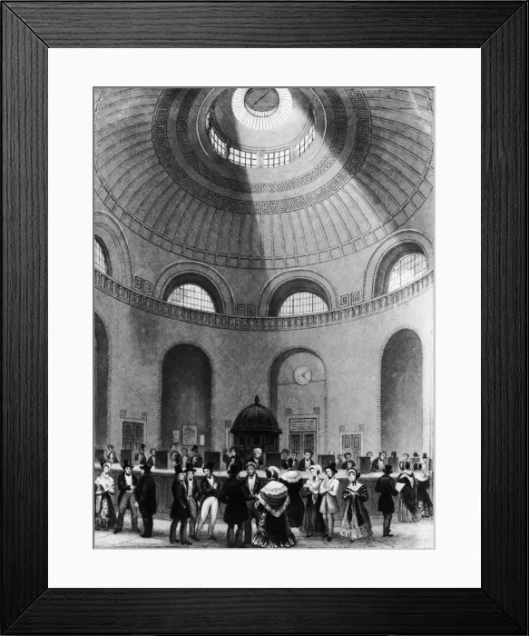 Framed Print : Bank Rotunda
