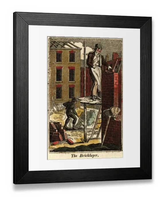 Framed Print : The Bricklayer