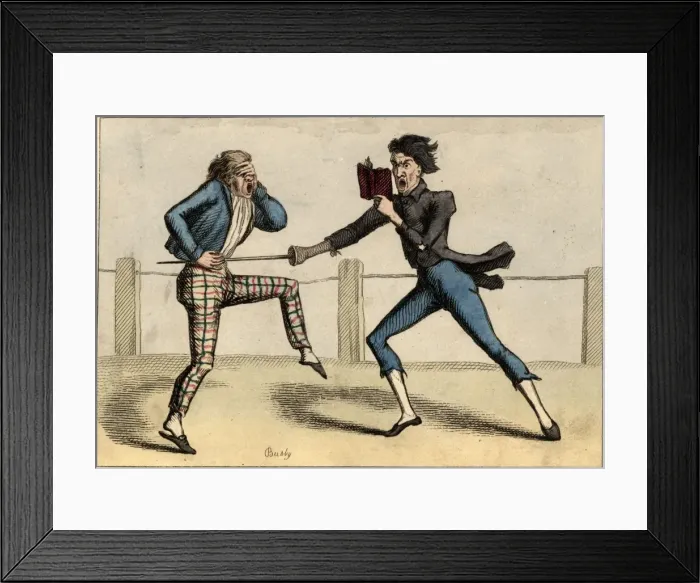 Framed Print : Humorous Etching Framed Print : Humorous Etching