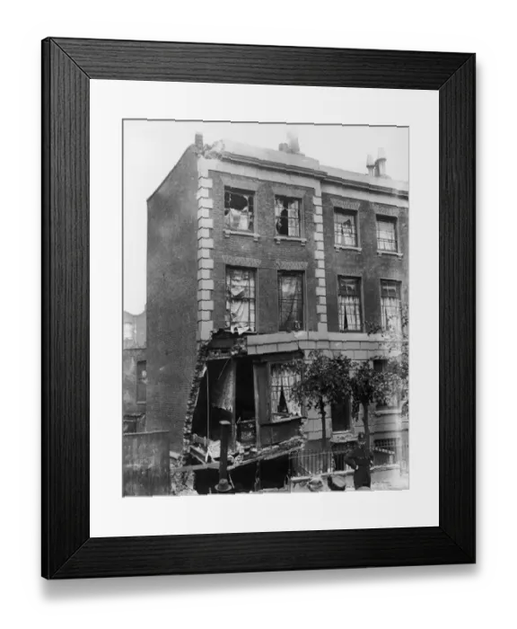 Framed Print : Zeppelin Damage Framed Print : Zeppelin Damage