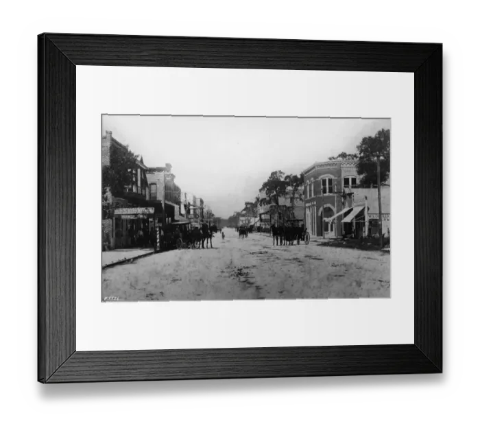 Framed Print : Looking West On Flagler Street Framed Print : Looking West On Flagler Street