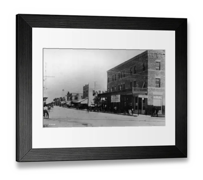 Framed Print : Looking East On Flagler Street