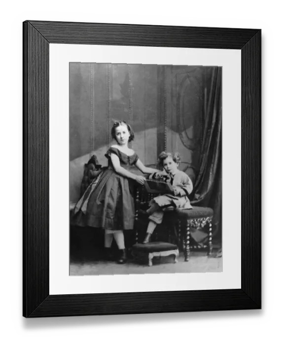 Framed Print : Brother and Sister Framed Print : Brother and Sister
